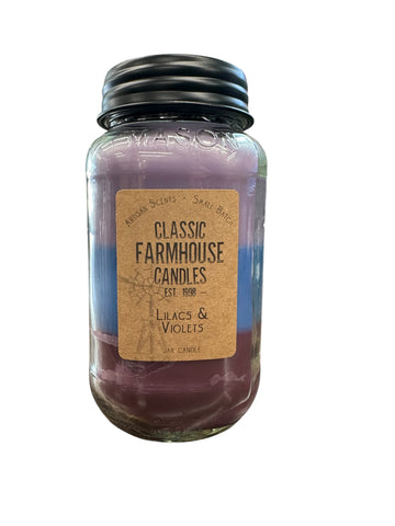 Lilacs and Violets 28oz 3 Layer Jar Candle