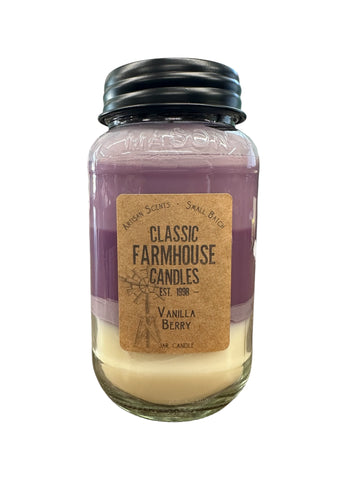 Vanilla Berry 28oz 3 Layer Jar Candle