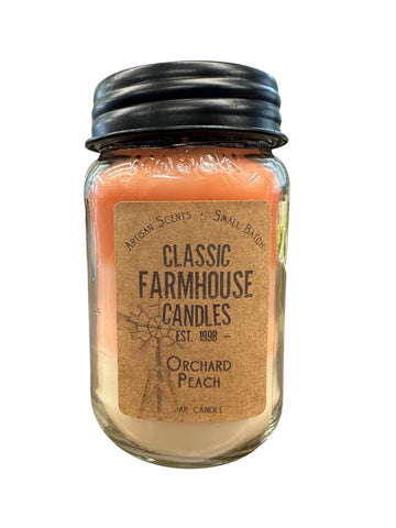 Orchard Peach 18oz 3 Layer Jar Candle