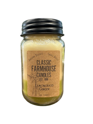 Lemongrass Ginger 18oz 3 Layer Jar Candle