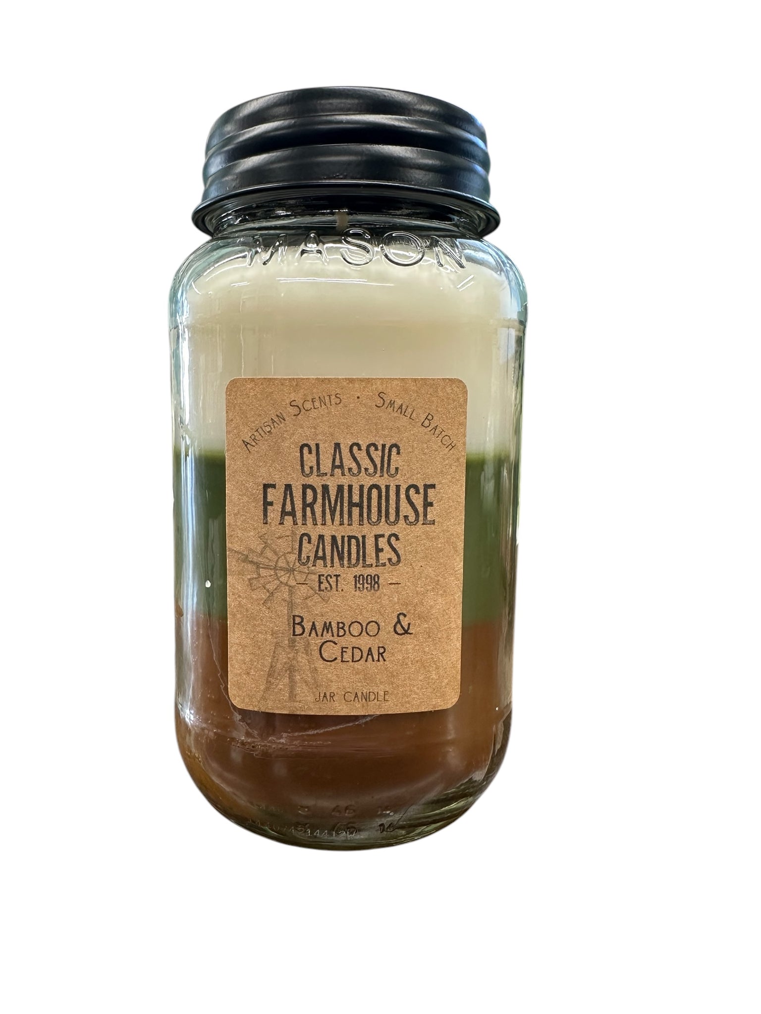 Bamboo and Cedar 28oz 3 Layer Jar Candle