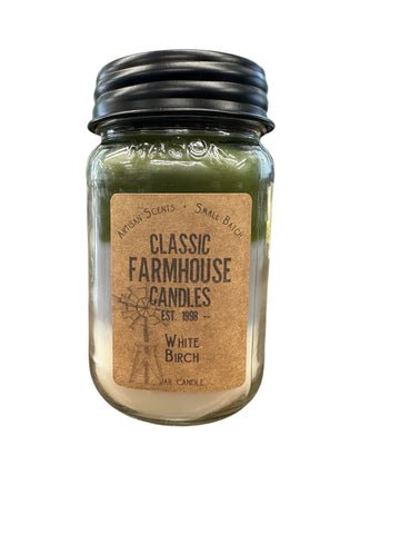 White Birch Moss 18oz 3 Layer Jar Candle