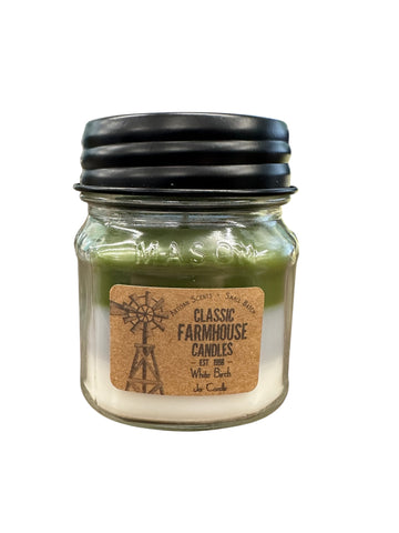 White Birch Moss 10oz 3 Layer Jar Candle
