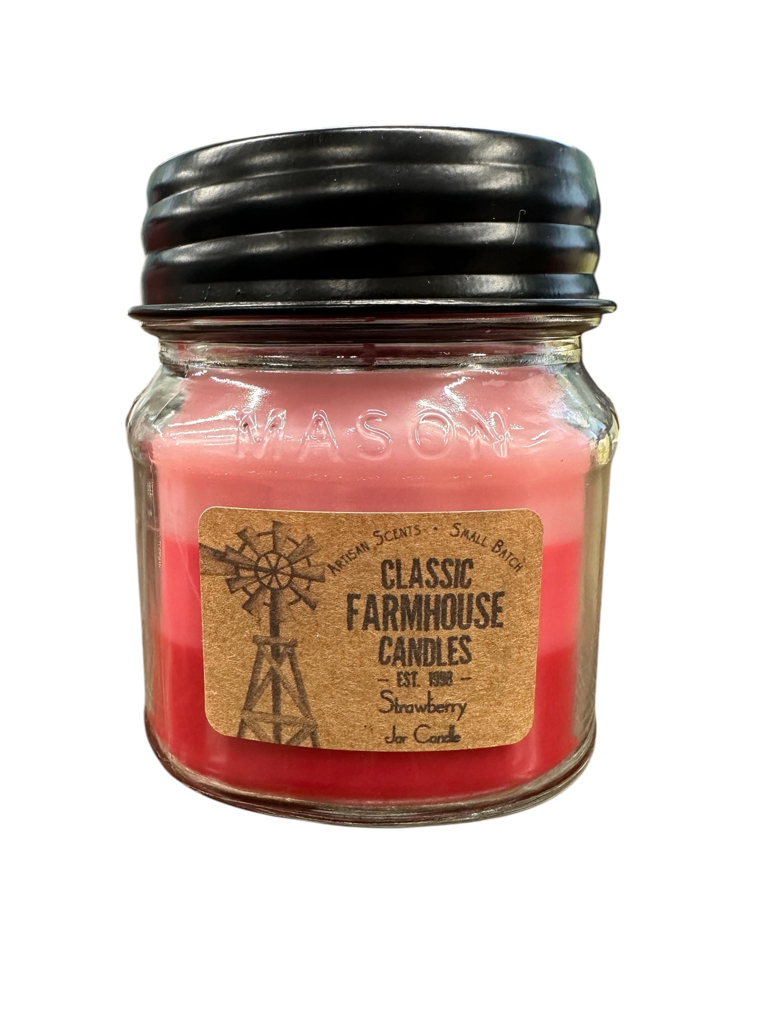 Strawberry 10oz 3 Layer Jar Candle