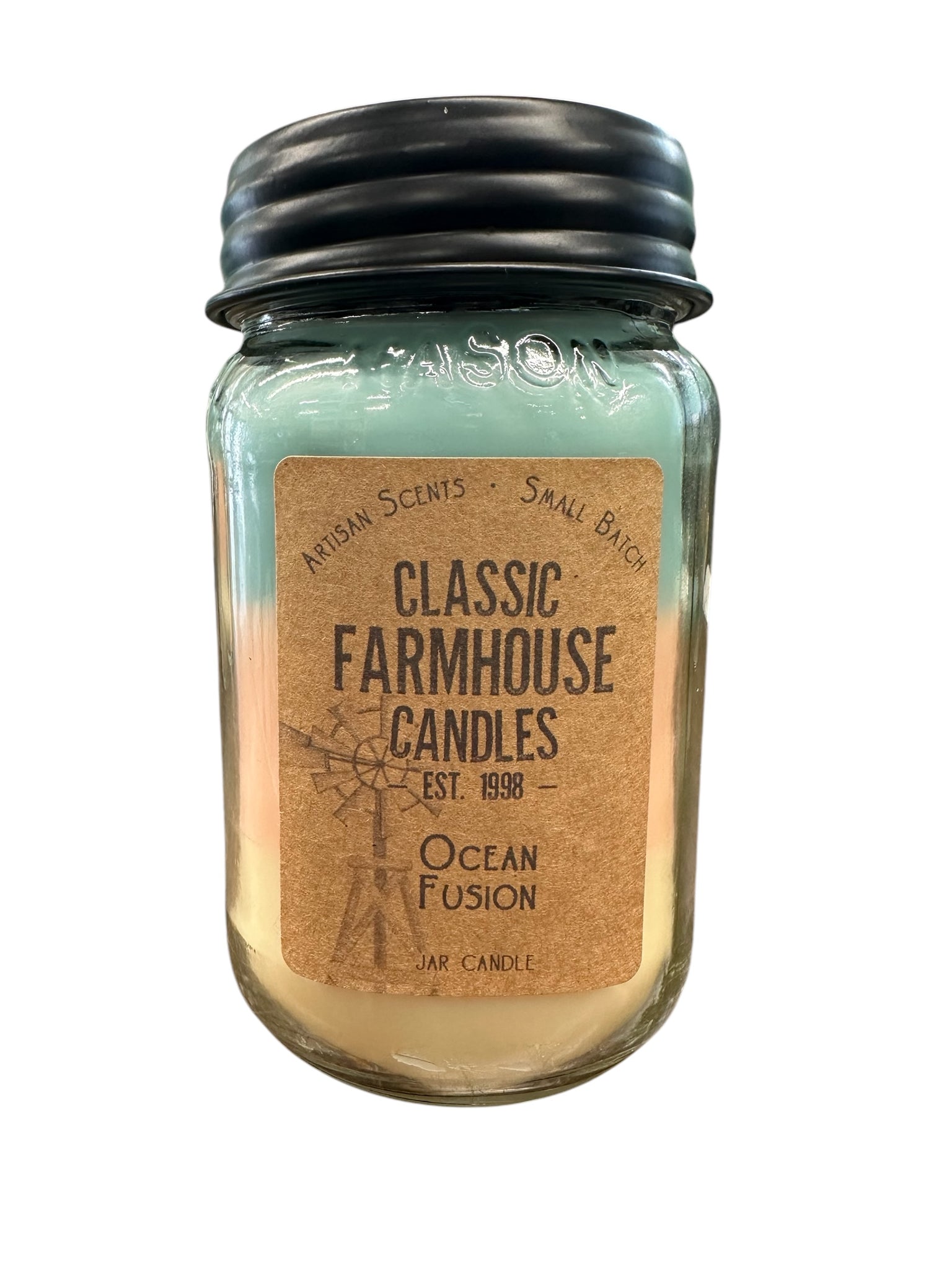Ocean Fusion 18oz 3 layer jar candle