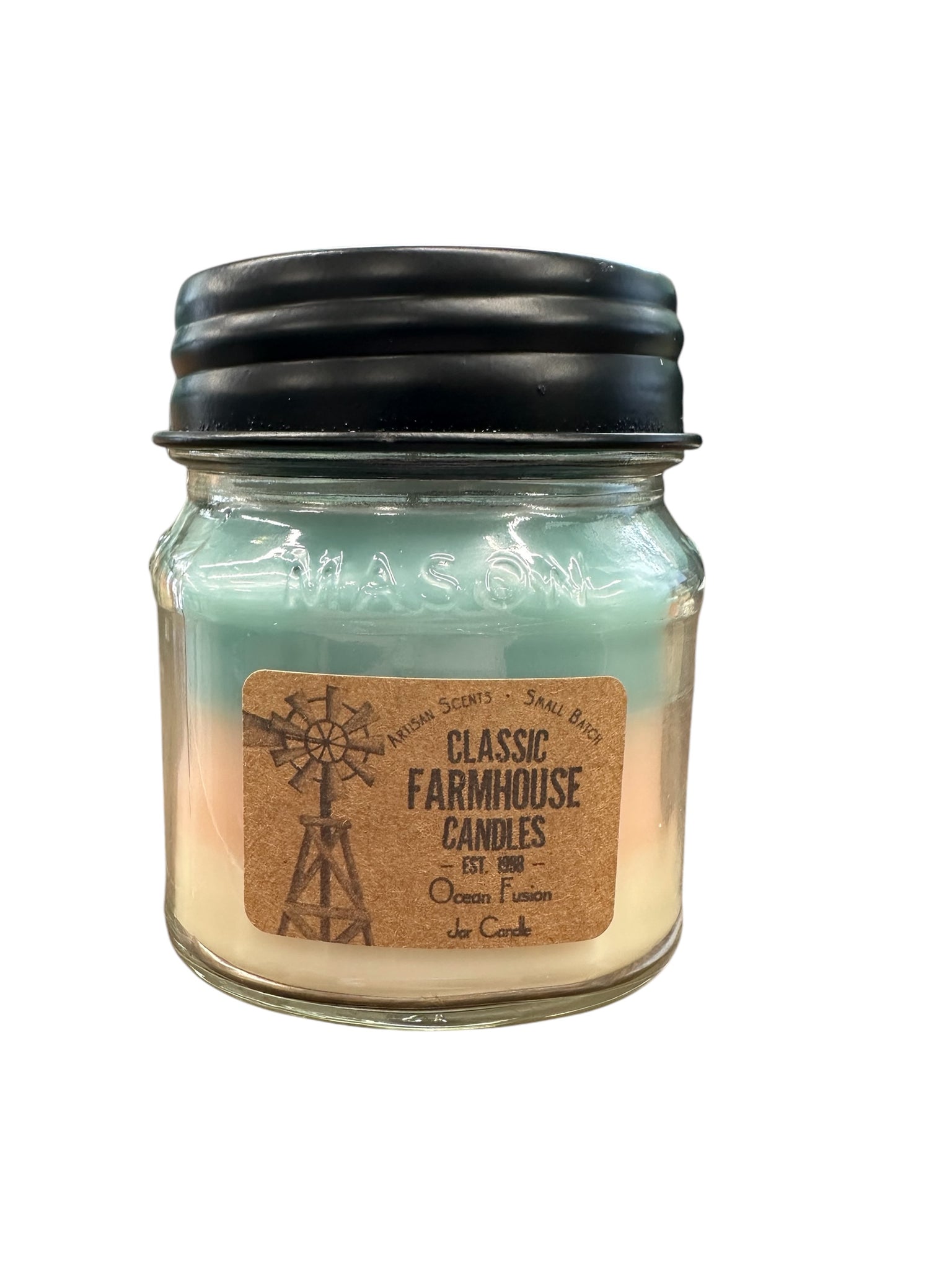 Ocean Fusion 10oz 3 layer jar candle