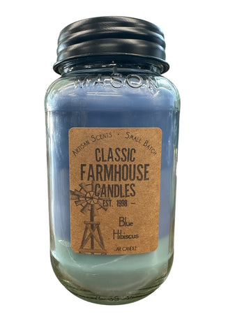 Blue Hibiscus 28oz 3 Layer Jar Candle