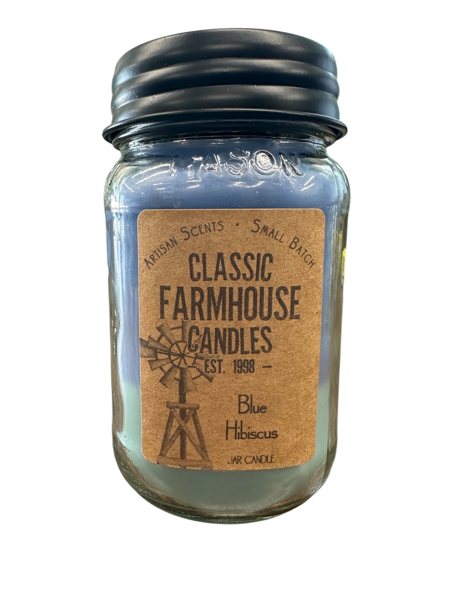Blue Hibiscus 18oz 3 Layer Jar Candle