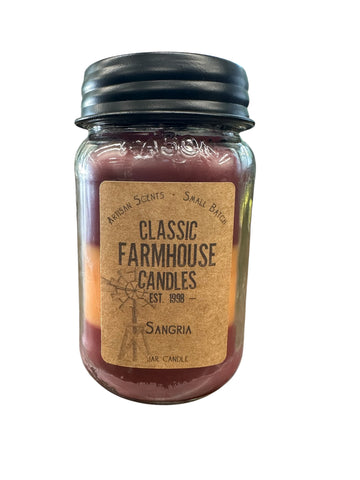 Sangria 18oz 3 Layer Jar Candle