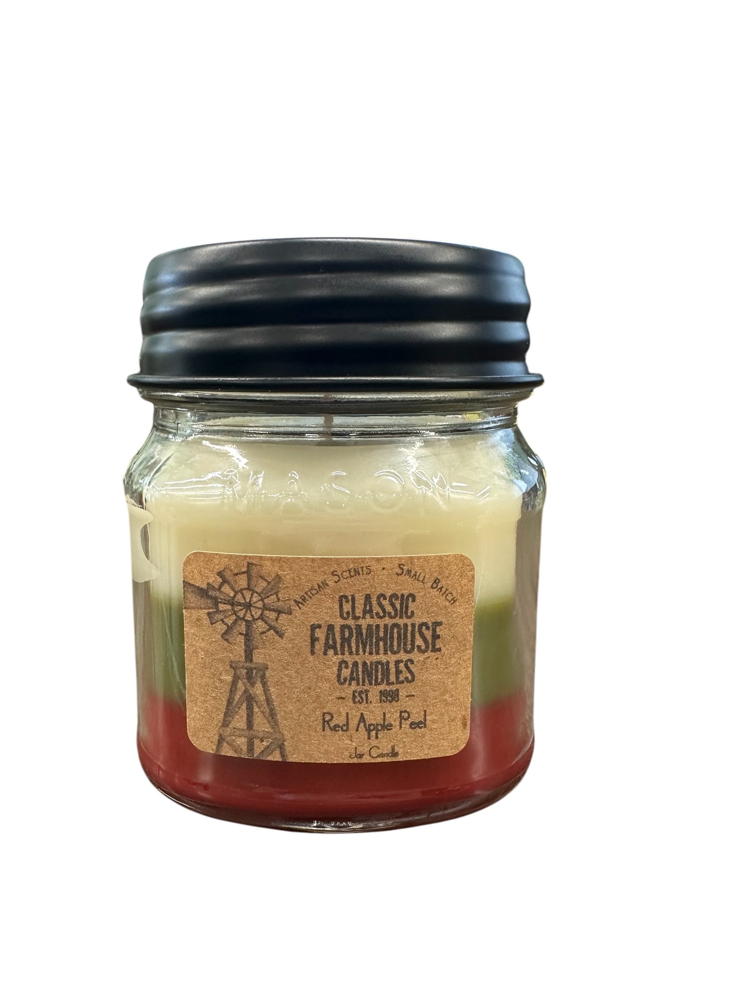 Red Apple Peel 10oz 3 Layer Jar Candle