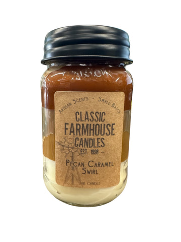 Pecan Caramel Swirl 18oz 3 Layer Jar Candle