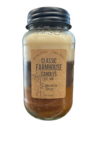 Cinnamon Spice 28oz 3 Layer Jar Candle