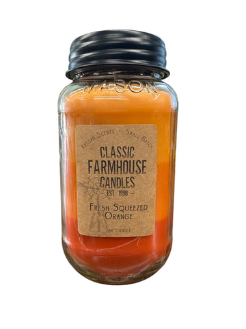 Fresh Squeezed Orange 28oz 3 Layer Jar Candle