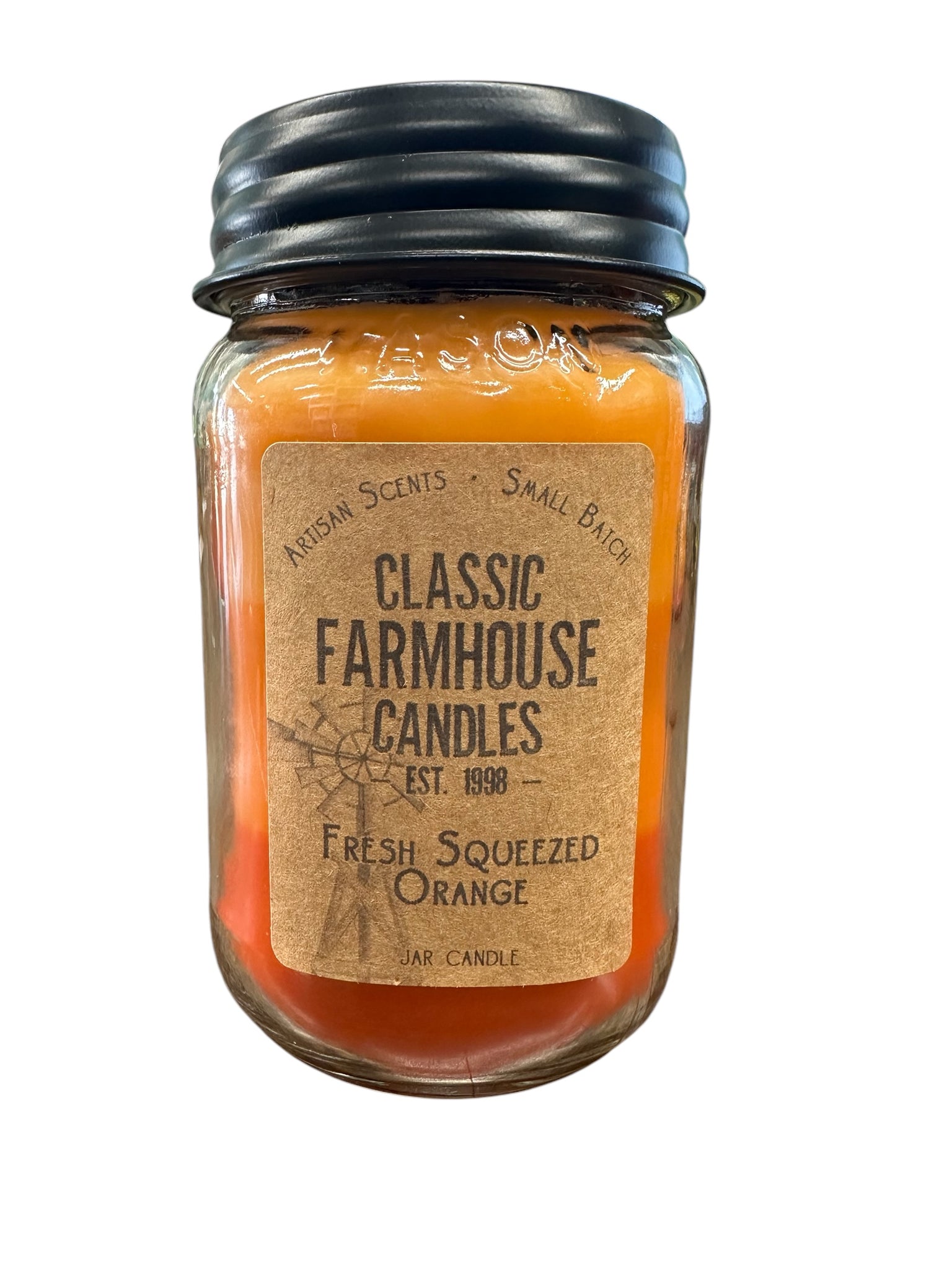 Fresh Squeezed Orange 18oz 3 Layer Jar Candle