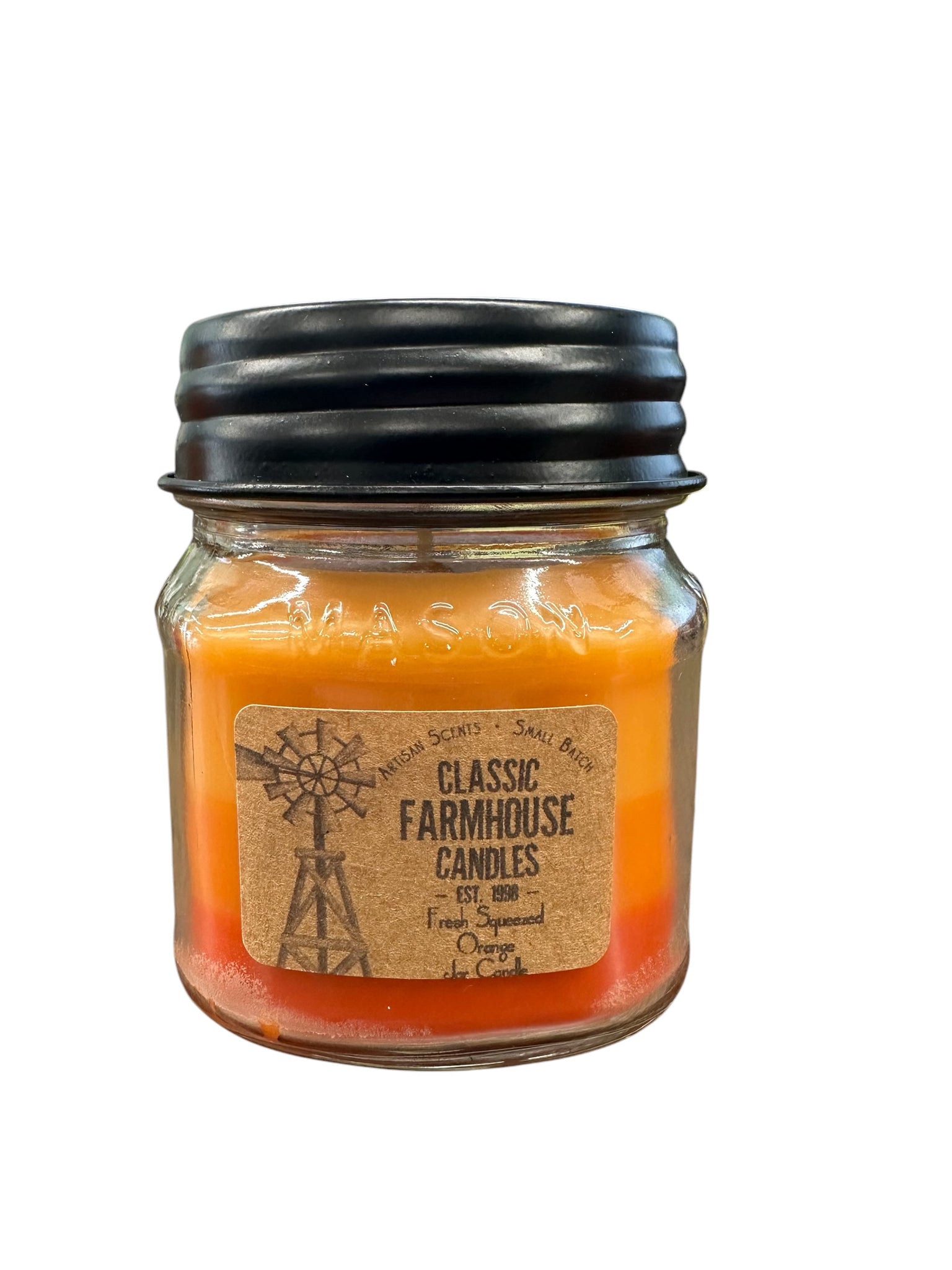 Fresh Squeezed Orange 10oz 3 Layer Jar Candle