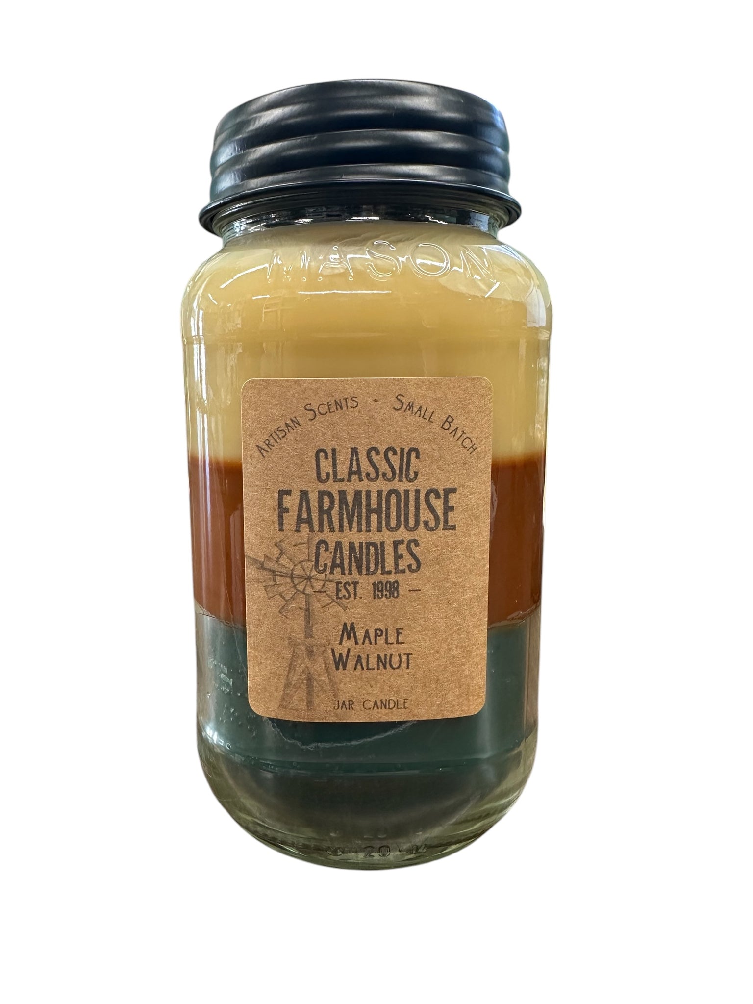 Maple Walnut 28oz 3 Layer Jar Candle