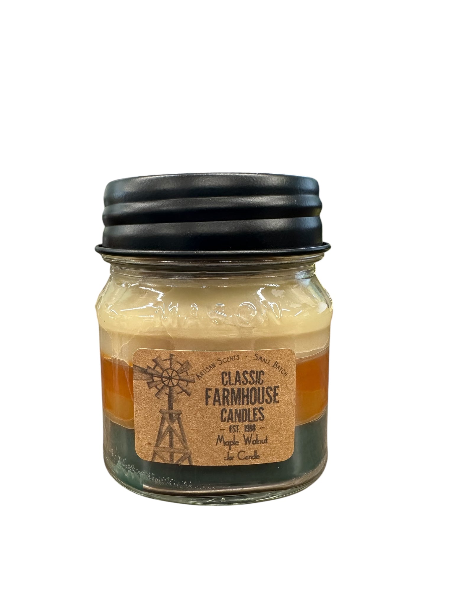 Maple Walnut 10oz 3 Layer Jar Candle