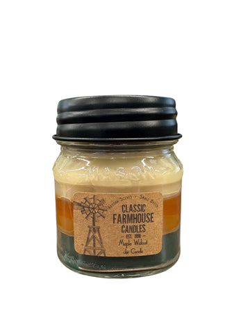 Maple Walnut 10oz 3 Layer Jar Candle