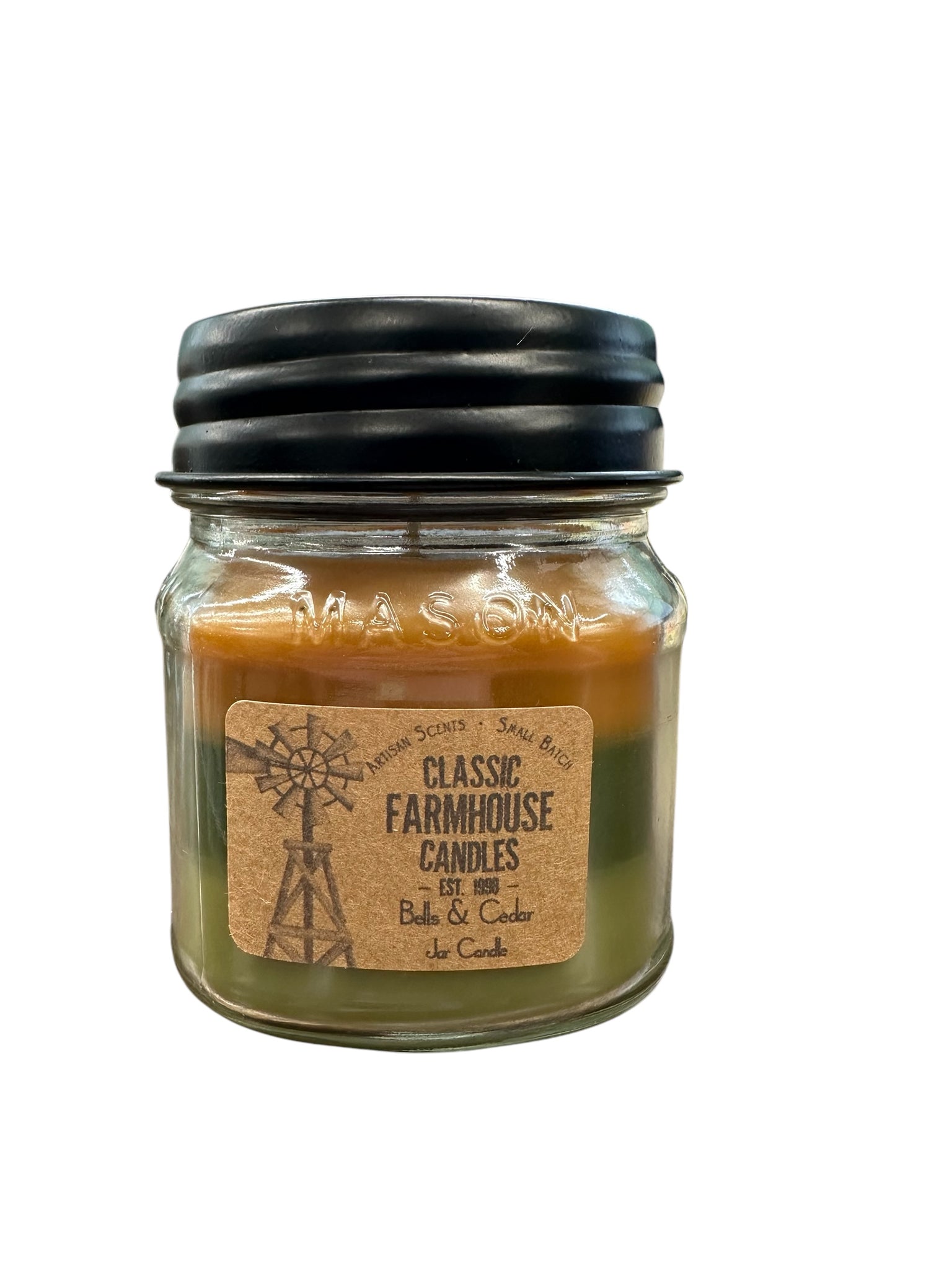 Bells and Cedar 10oz 3 Layer Jar Candle