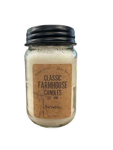 Snowball 18oz 3 Layer Jar Candle