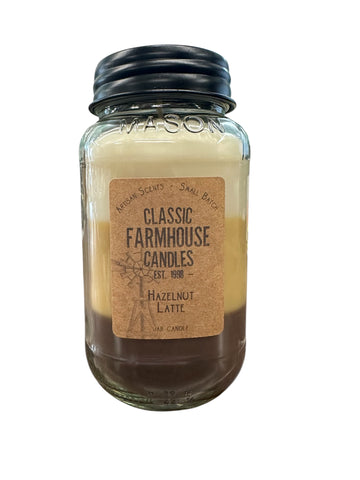 Hazelnut Latte 28oz 3 Layer Jar Candle