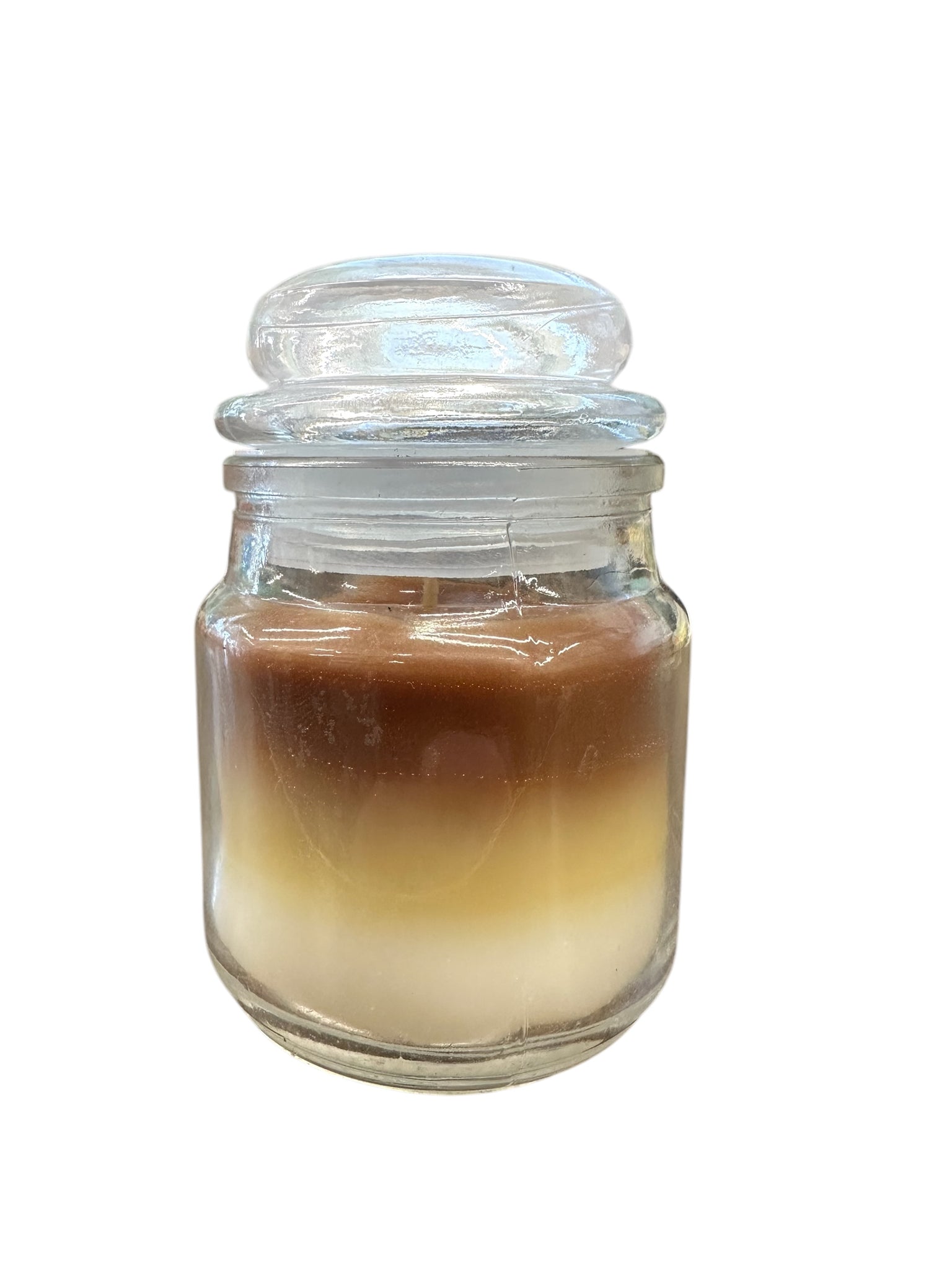 Teakwood 4oz 3 layer jar candle