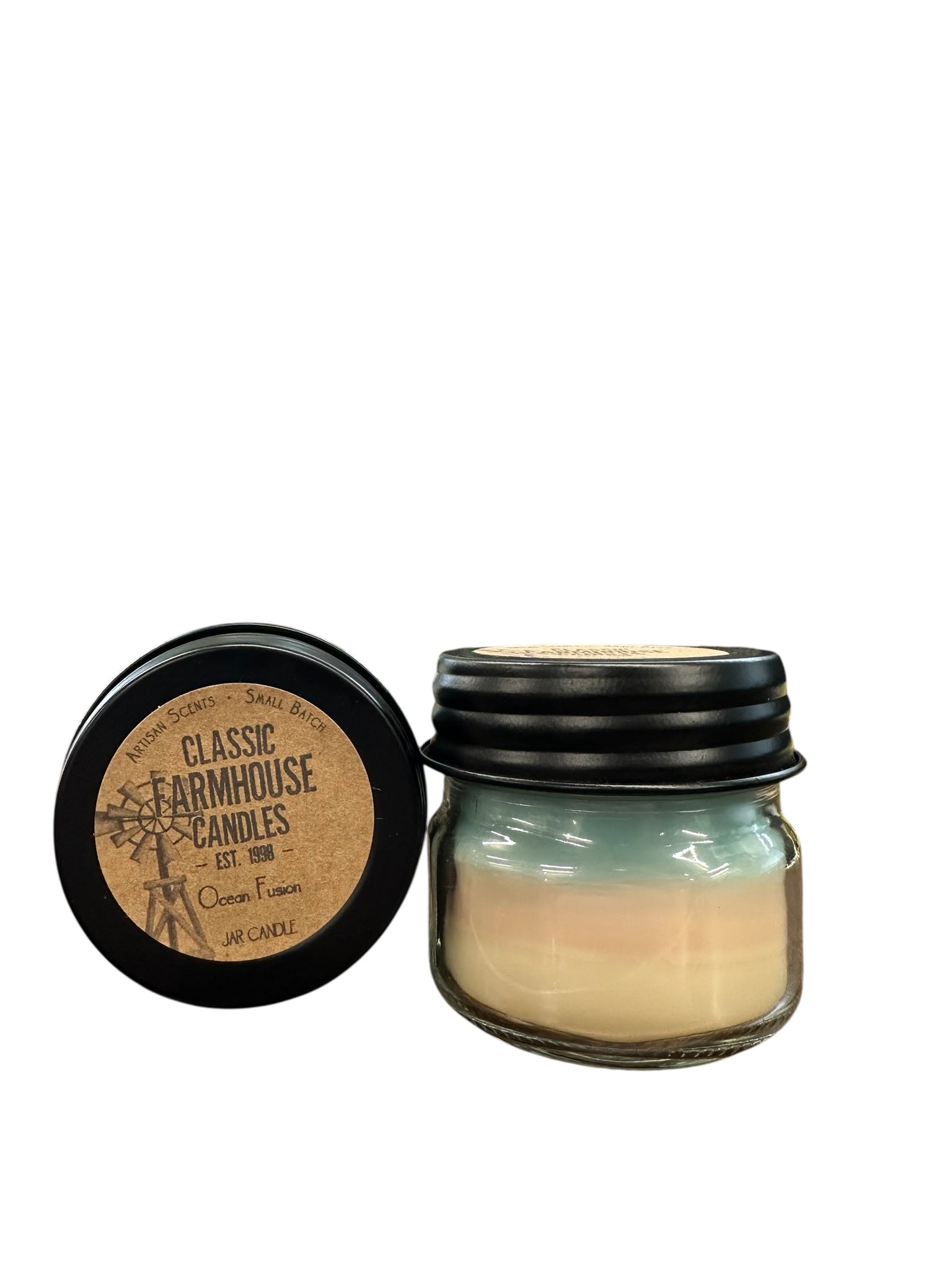 Ocean Fusion 4oz 3 layer jar candle