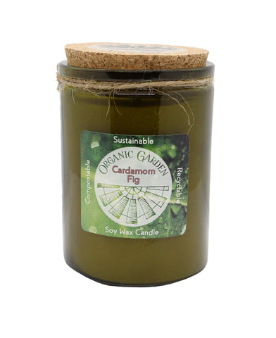 Cardamom Fig 12 oz Soy Blend Organic Garden Jar Candle