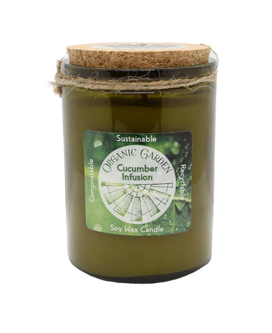 Cucumber Infusion 12 oz Soy Blend Organic Garden Jar Candle
