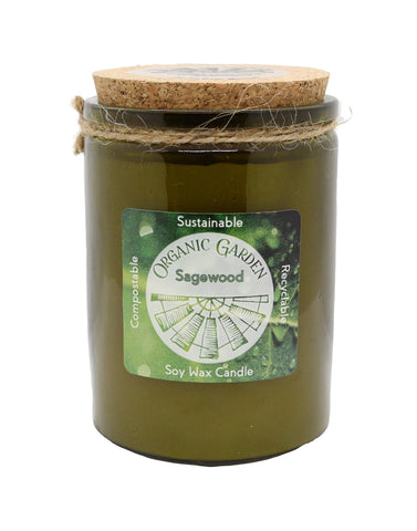 Sagewood 12 oz Soy Blend Organic Garden Jar Candle
