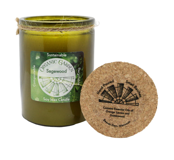 Sagewood 12 oz Soy Blend Organic Garden Jar Candle