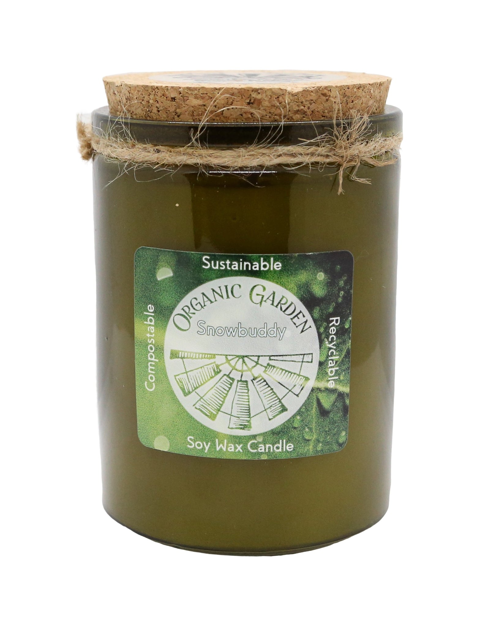 Snowbuddy 12 oz Soy Blend Organic Garden Jar Candle