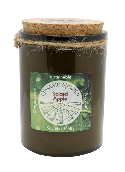 Spiced Apple 12 oz Soy Blend Organic Garden Jar Candle